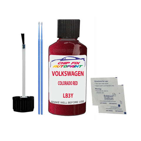 Paint For Vw Caravelle Colorado Red LB3Y 1996-2007 Red Touch Up Paint