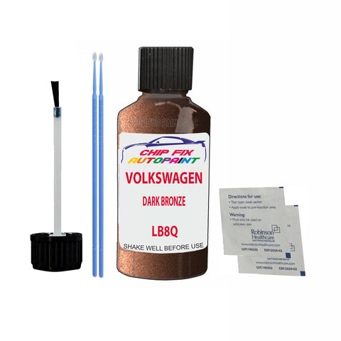 Paint For Vw Touran Dark Bronze LB8Q 2016-2019 Brown/Beige/Gold Touch Up Paint