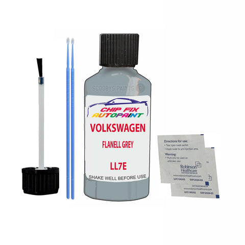 Paint For Vw Transporter Van Flanell Grey LL7E 1995-2015 Silver/Grey Touch Up Paint