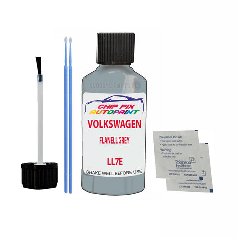 Paint For Vw Caravelle Flanell Grey LL7E 1995-2015 Silver/Grey Touch Up Paint