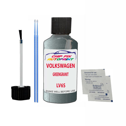 Paint For Vw Crosspolo Greengranit LV6S 2004-2008 Green Touch Up Paint