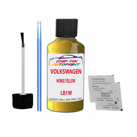 Paint For Vw Polo Honig Yellow LB1W 2016-2021 Yellow Touch Up Paint