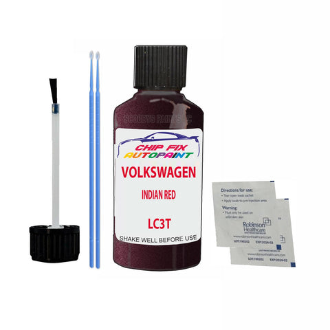 Paint For Vw Vento Indian Red LC3T 1991-2003 Red Touch Up Paint