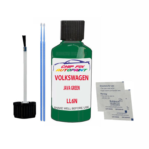 Paint For Vw Transporter Van Java Green LL6N 1990-2006 Green Touch Up Paint