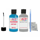 Vw Licht Blue 5012-Gl Code:(R512) Car Touch Up Scratch Paint Anti Rust Primer Grey