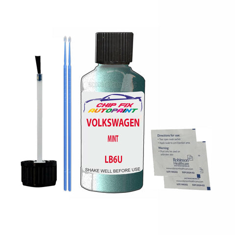 Paint For Vw Polo Mint LB6U 1991-2003 Green Touch Up Paint