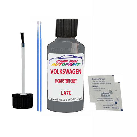 Vw Mondstein Grey Code:(La7C) Car Touch Up Scratch Paint