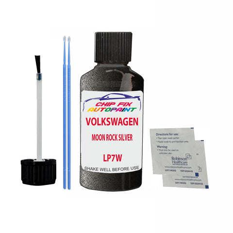 Paint For Vw Golf Moon Rock Silver LP7W 2011-2017 Silver/Grey Touch Up Paint