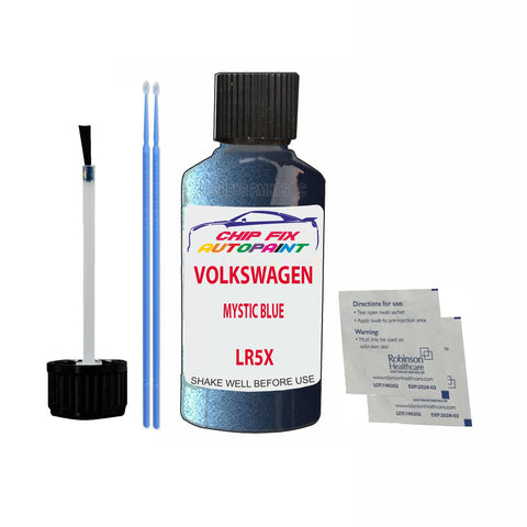 Vw Mystic Blue Code:(Lr5X) Car Touch Up Scratch Paint