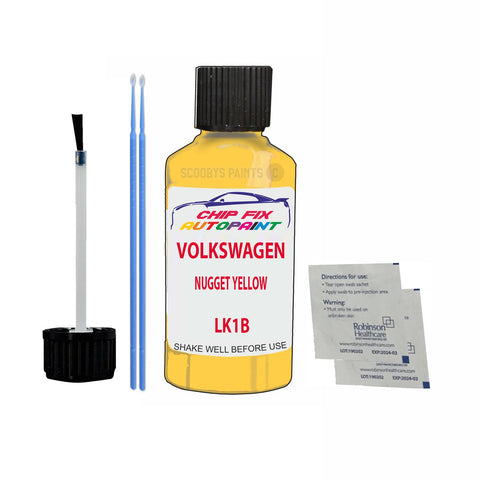 Paint For Vw Corrado Nugget Yellow LK1B 1982-1991 Orange Touch Up Paint