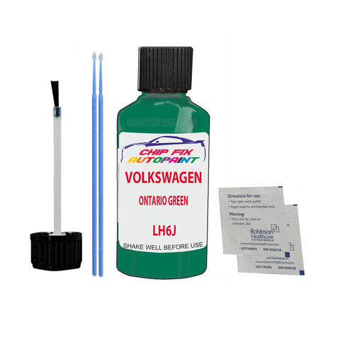 Paint For Vw Caravelle Ontario Green LH6J 1998-2020 Green Touch Up Paint