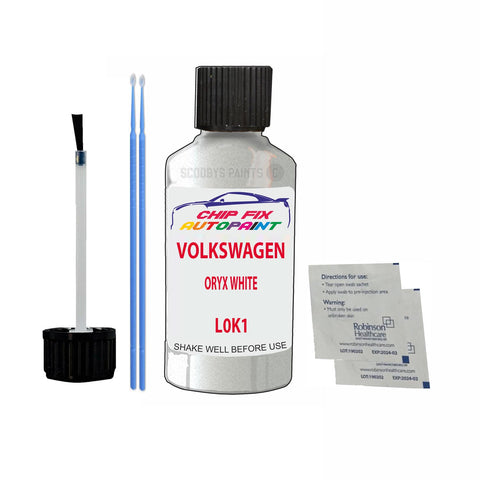 Paint For Vw Passat Oryx White L0K1 2010-2022 White Touch Up Paint
