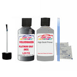 Vw Platinum Gray (Mex) Code:(Ld7X) Car Touch Up Scratch Paint Anti Rust Primer Grey