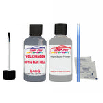 Undercoat anti rust primer Vw Jetta Royal Blue LA5U 1990-1993 Blue scratch chip pen paint