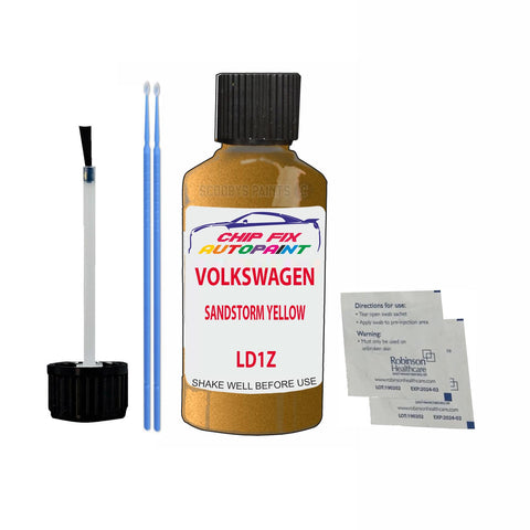 Vw Sandstorm Yellow Code:(Ld1Z) Car Touch Up Scratch Paint