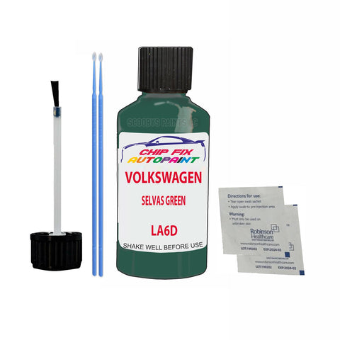 Paint For Vw Polo Selvas Green LA6D 1982-1985 Green Touch Up Paint