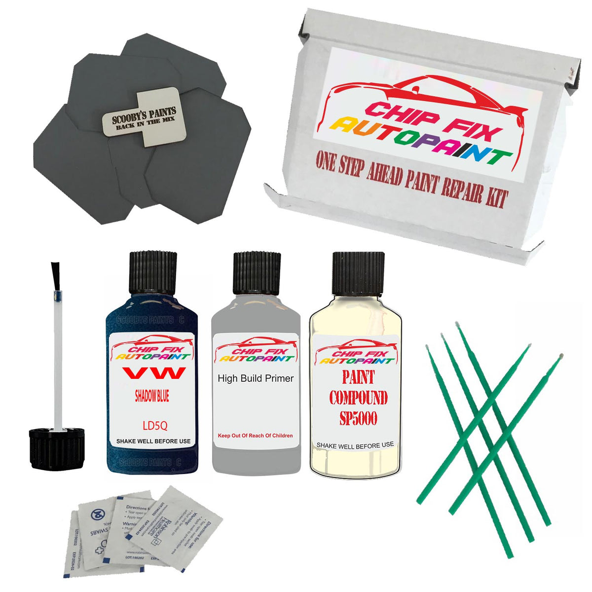 Volkswagen Shadow Blue Code:(Ld5Q) Car Touch Up Scratch Paint – Car ...