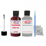 Undercoat anti rust primer Vw Polo Sunset Red LA3X 2004-2017 Red scratch chip pen paint