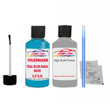 Vw Teal Blue/Aqua Wave Code:(Lc5A) Car Touch Up Scratch Paint Anti Rust Primer Grey