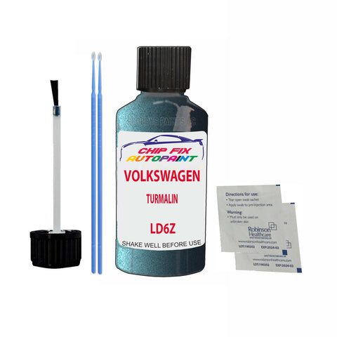 Paint For Vw Passat Turmalin LD6Z 1987-1990 Blue Touch Up Paint