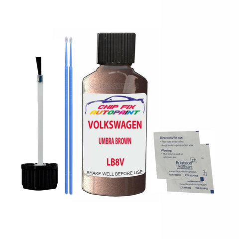 Vw Umbra Brown Code:(Lb8V) Car Touch Up Scratch Paint