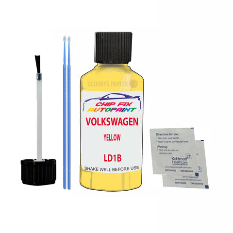 Vw Yellow Code:(Ld1B) Car Touch Up Scratch Paint