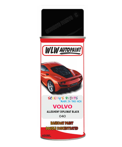 Aerosol Spray Paint For Volvo S70/V70 Black Stone Colour Code 019