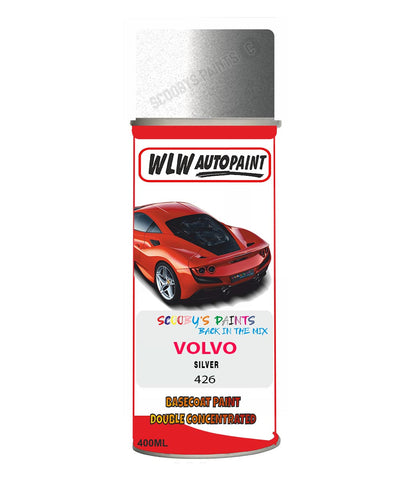 Aerosol Spray Paint For Volvo S70/V70 Silver Colour Code 426