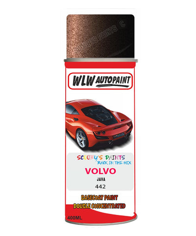 Aerosol Spray Paint For Volvo S70/V70 Java Colour Code 442