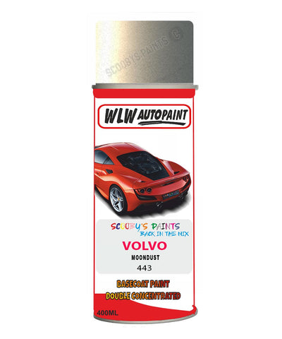 Aerosol Spray Paint For Volvo S70/V70 Moondust Colour Code 443