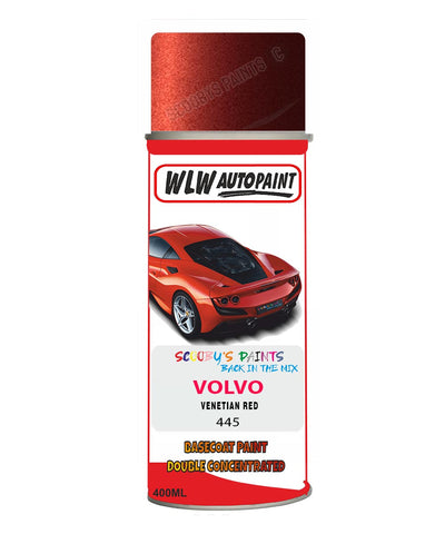 Aerosol Spray Paint For Volvo S70/V70 Venetian Red Colour Code 445