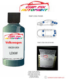 genuine Vw Vw Crosstouran Venezien Green LD6W 2003-2015 Green Perfect match pen brush