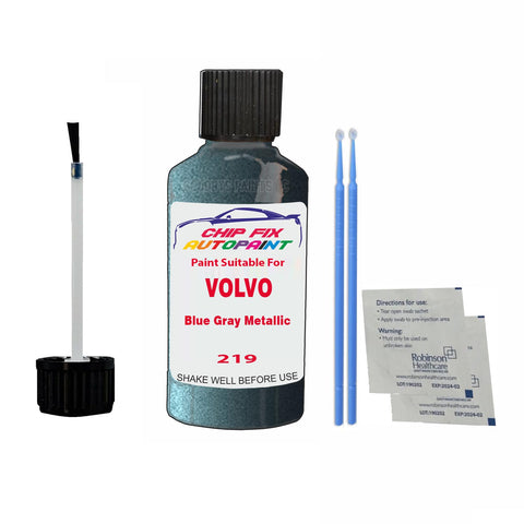 Paint Suitable For Volvo 764 / 765 Blue Gray Metallic Code 219 Touch Up 1991-1991