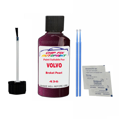 Paint Suitable For Volvo S80 Brokat Pearl Code 436 Touch Up 1999-1999