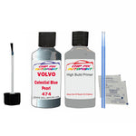 Anti Rust Primer Undercoat Volvo C70 Celestial Blue Pearl Code 474 Touch Up 2006-2013