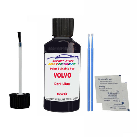 Paint Suitable For Volvo 940 / 960 Dark Lilac Code 608 Touch Up 1996-1996