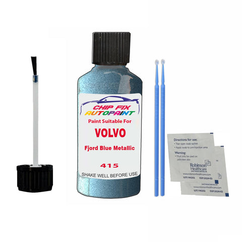 Paint Suitable For Volvo 940 / 960 Fjord Blue Metallic Code 415 Touch Up 1994-1994