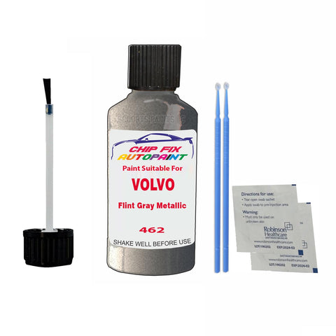 Paint Suitable For Volvo V50 Flint Gray Metallic Code 462 Touch Up 2004-2009