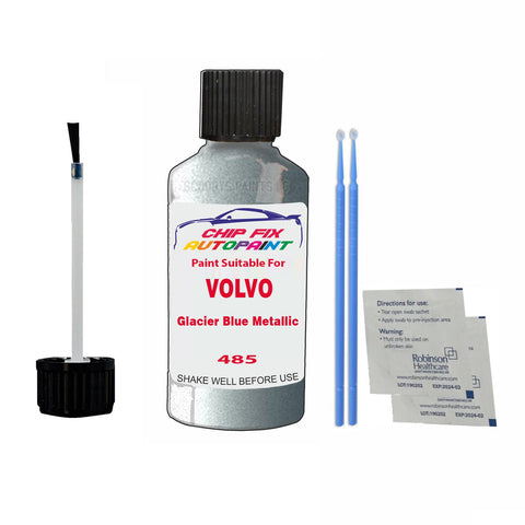 Paint Suitable For Volvo XC70 Glacier Blue Metallic Code 485 Touch Up 2009-2009