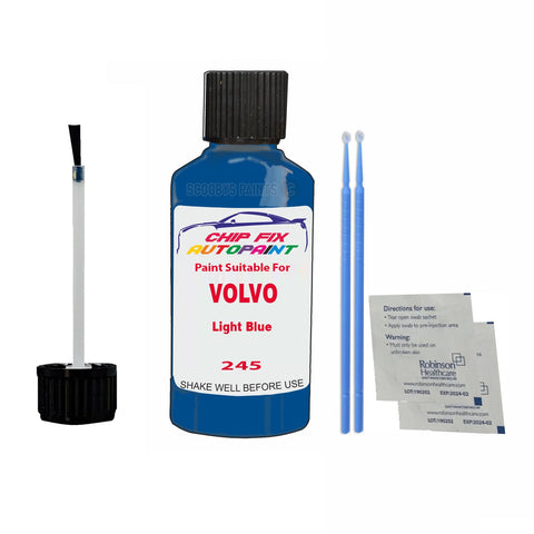 Paint Suitable For Volvo 940 / 960 Light Blue Code 245 Touch Up 1997-1997