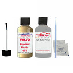 Anti Rust Primer Undercoat Volvo S80 Maya Gold Metallic Code 451 Touch Up 2000-2004