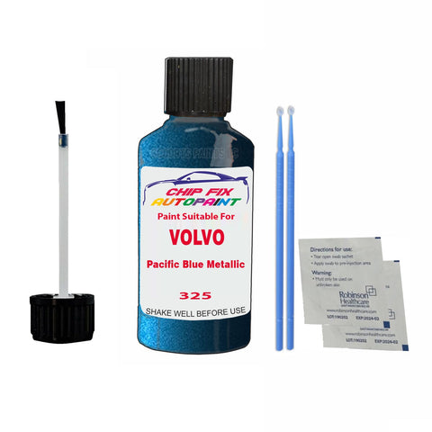 Paint Suitable For Volvo 940 / 960 Pacific Blue Metallic Code 325 Touch Up 1995-1997