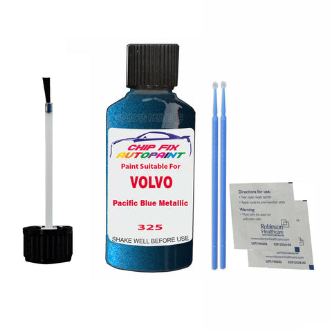 Paint Suitable For Volvo V40 Pacific Blue Metallic Code 325 Touch Up 1997-2000
