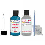 Anti Rust Primer Undercoat Volvo V40 Rebel Blue Code 619 Touch Up 2012-2016