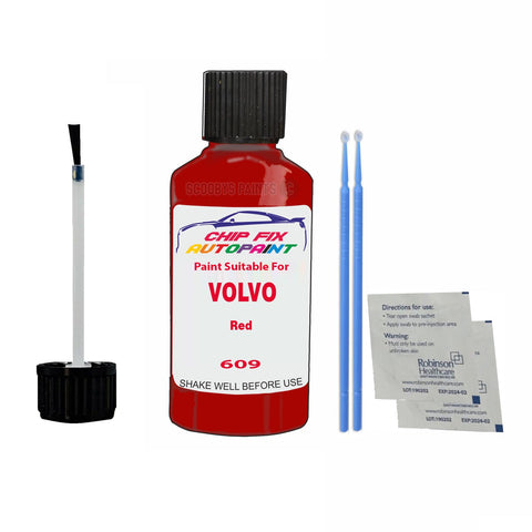 Paint Suitable For Volvo 850 Red Code 609 Touch Up 1997-1997