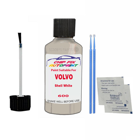 Paint Suitable For Volvo 244 / 245 Shell White Code 600 Touch Up 1990-1990