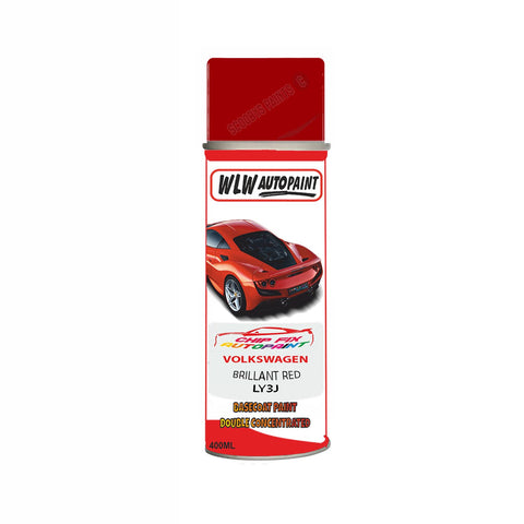 Paint For Vw Golf Brillant Red LY3J 2002-2009 Red Aerosol Spray Paint