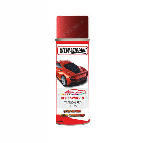 Paint For Vw Golf Canyon Red LC3K 1997-2001 Red Aerosol Spray Paint