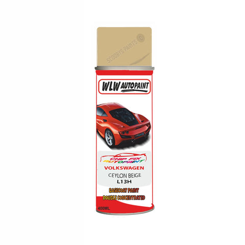 Vw Ceylon Beige Code:(L13H) Car Aerosol Spray Paint