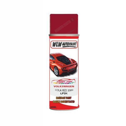 Paint For Vw Caddy Van Cola Red LP3K 1995-2021 Red Aerosol Spray Paint